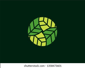 Green Leaf Nature Logo with a modern look are very easily placed in various kinds of Icons, Vectors, Favicons, Logo