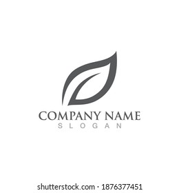 green leaf nature logo and symbol