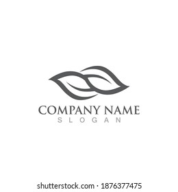 logotipo y símbolo de la naturaleza de la hoja verde