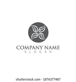 green leaf nature logo and symbol
