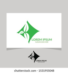Green Leaf Nature Logo Template | Nature logo vector