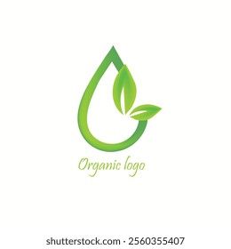 green leaf nature logo template vector icon illustration design