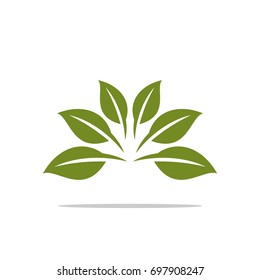 Green Leaf Nature Logo Template Illustration Design. Vector EPS 10.