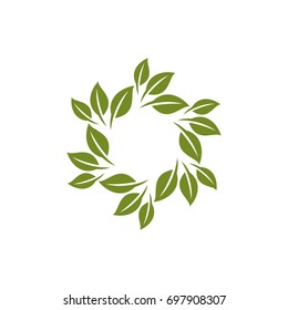 Green Leaf Nature Logo Template Illustration Design. Vector EPS 10.