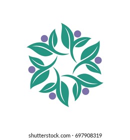 Green Leaf Nature Logo Template Illustration Design. Vector EPS 10.
