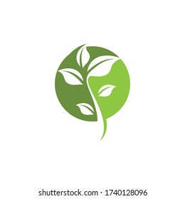 Grüner Blattlogo