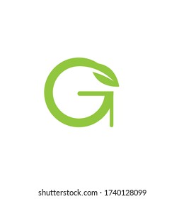 Green leaf nature logo vector