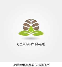 green leaf nature organic logo