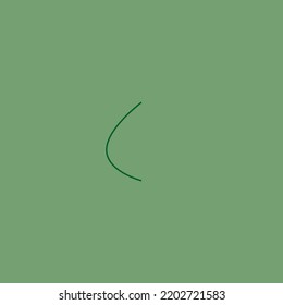 Green leaf on a light background