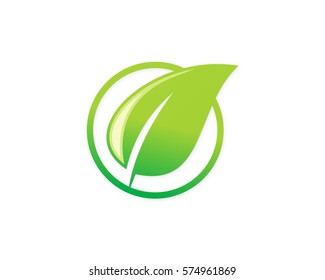 green leaf organic logo