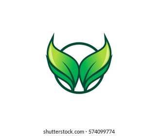green leaf organic nature logo 1