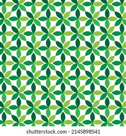 Green leaf pattern background design