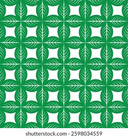 Green leaf pattern background design