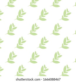 Green leaf pattern background vector