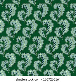 green leaf pattern design - vector