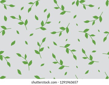 Green Leaf Pattern, Nature seamless design