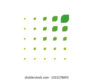 green leaf pattern proximity design