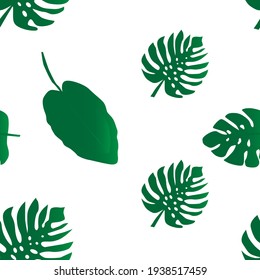 Green Leaf Pattern. This Pattern Can Be Used For Branded Bags, Interior Decoration, Apparel, Packaging Design And All Promotional Items.