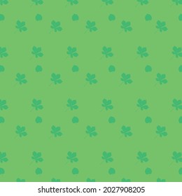 green leaf patterns on green background, vector, decorative, backdrop, textile, fabric