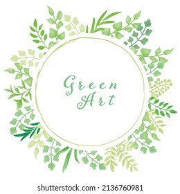 Green leaf plant background illustration