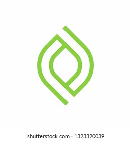 Green Leaf Plant Nature Farm Business Company Vector Logo Design