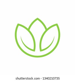 Green Leaf Plant Nature Farm Business Company Vector Logo Design