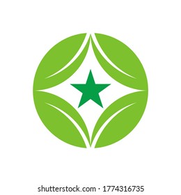 Green Leaf Plant Nature Farm Business Company Vector Logo Design