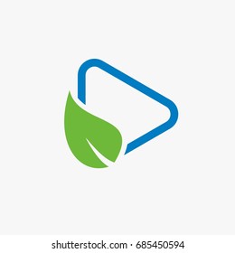 GREEN LEAF AND PLAY STUDIO ICON LOGO 