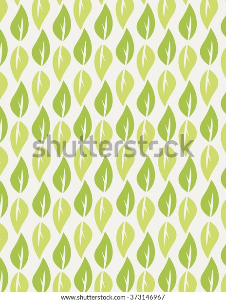 Green Leaf Repeating Pattern Over Green Stock Vector (Royalty Free ...