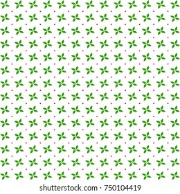 Green leaf seamless pattern wallpaper of Spring background, vector illustration