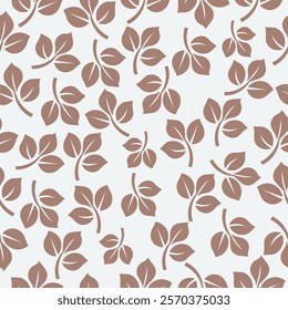 green leaf seamless vector pattern background