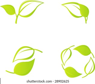 Green leaf set