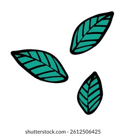 green leaf st. patrick day doodle vector illustration hand drawn cartoon