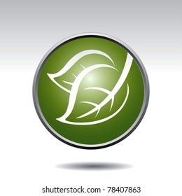 green leaf symbol