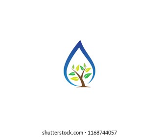 Green leaf symbol illustration
