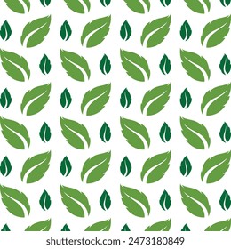 Diseño de Ilustración vectorial de patrón repetido multicolor de moda talentosa hoja verde