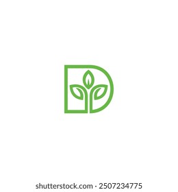 green leaf technology icon logo design