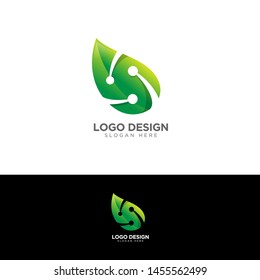 Green Leaf Technology Logo Design