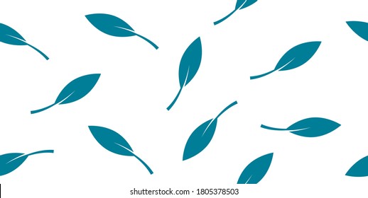 Green Leaf Textile Pattern Background Template