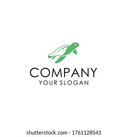 Green Leaf Turtle Logo Inspiration