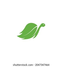 Green Leaf Turtle Logo Inspiration