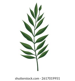 Green Leaf Vector Design Element