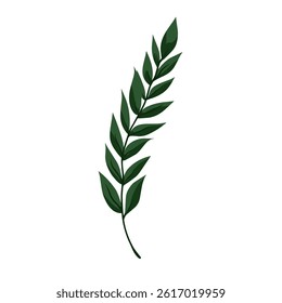 Green Leaf Vector Design Element