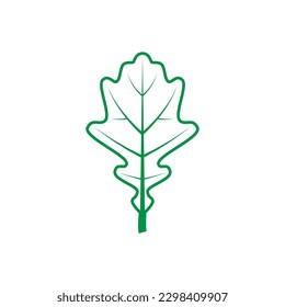 Green leaf vector icon. botany illustration sign . ecology symbol. eco sign.