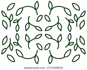 Green leaf vector icon. Nature elements, green leaves and ecology.