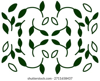 Green leaf vector icon. Nature elements, green leaves and ecology.