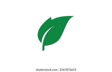 Green leaf vector icons. Eco leaf logo, Elements for eco friendly and bio logo,vegan, Ecology, Green leaves collection.