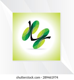 green leaf vector illustration 