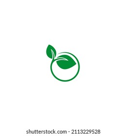 Ilustración vectorial de hoja verde para un icono, símbolo o logotipo. adecuado para logotipos de productos naturales, vegetarianos