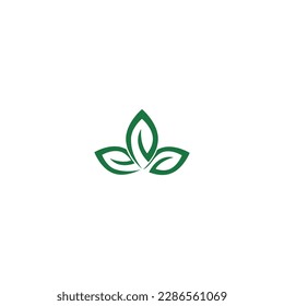 green leaf vector illustration for an icon,symbol or logo. leaf template logo. healthy food symbol